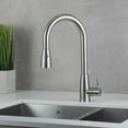 thumbnail image 7 of DAX Stainless Steel Single Handle Pull Down Kitchen Faucet with Dual Sprayer, Brushed Stainless Steel, 7 of 7