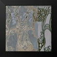 thumbnail image 2 of Goldberger, Jennifer 12x12 Black Modern Framed Museum Art Print Titled - Small Medallions and Damask I, 2 of 5