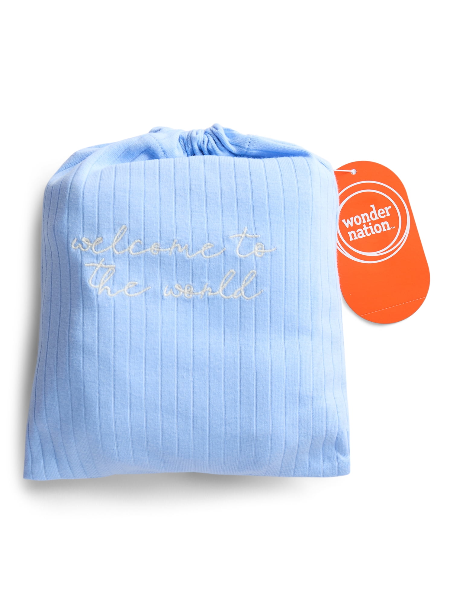 Wonder Nation Organic Cotton Baby Boy Layette Gift Set, 4-Piece, Sizes Newborn-9 Months