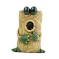 thumbnail image 2 of maceta con forma de rana, decoración creativa para el hogar, estatua artesanal, maceta de bonsái, pequeña para césped, decoración de balcón Amarillo, 2 of 8