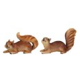 thumbnail image 1 of 2 Pcs Jardin Animal Statue Résine Exquis Simulé Animaux Forme Figurines pour Extérieur Terrasse Arrière-Cours, 1 of 14