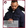 thumbnail image 4 of CANADA WEATHER GEAR Men's Parka Jacket - Heavyweight Ripstop Therma Foil Puffer Coat (M-5X), 4 of 7