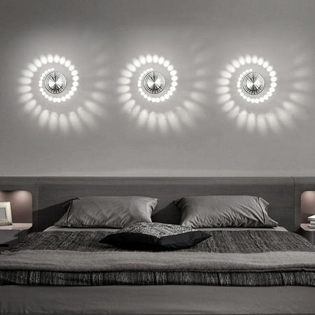 

Vxdvou LED Wall Lamp Energy-Saving Home Decor Lighting Modern Aluminum LED Wall Luminaire for Interior Surface Mount LED Lamp 3W Power Consumption