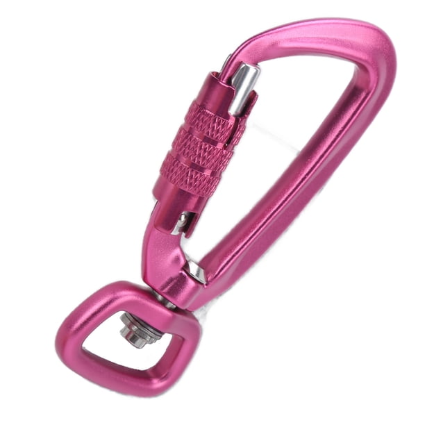 Clip De Mosquetón Pesado Con Bloqueo Automático, Fondo Cuadrado, Gancho Giratorio 360, Accesorio Para Correa De Perro, Hamacas, Mochilas