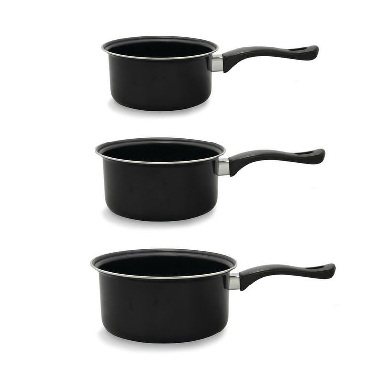 3pcs Enamel Coated Cookware Set, Including 16cm-20cm Pot