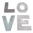 thumbnail image 3 of NFTIGB Wood Love Sign Distressed Retro Exquisite Freestanding Multicolor Design Letters LOVE Decoration Ornament for Wedding Valentine's Day 4 Pcs, 3 of 9