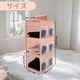 thumbnail image 2 of Organizador Colgante para Closet de 3 Estantes, Estantes de Almacenamiento Colgantes, Estantes Colgantes Plegables para Closet con Cintas Mágicas, Rosa, 2 of 5
