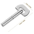 thumbnail image 2 of UPOUART 1 Set Metronome Weight Replacement Piano Silver Metal Parts for Education, 2 of 8