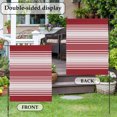 thumbnail image 5 of Red Stripes Garden Flag 12 x 18 Inches, Minimalist Stripe Modern Gradient Traditional Weather Proof Outdoor Patio Flags Double Sided Small Garden Decoration for Yard Outside Home, 5 of 9