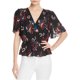 thumbnail image 1 of Joie Womens Bisma Peplum Blusa, Negro, XS, 1 of 1