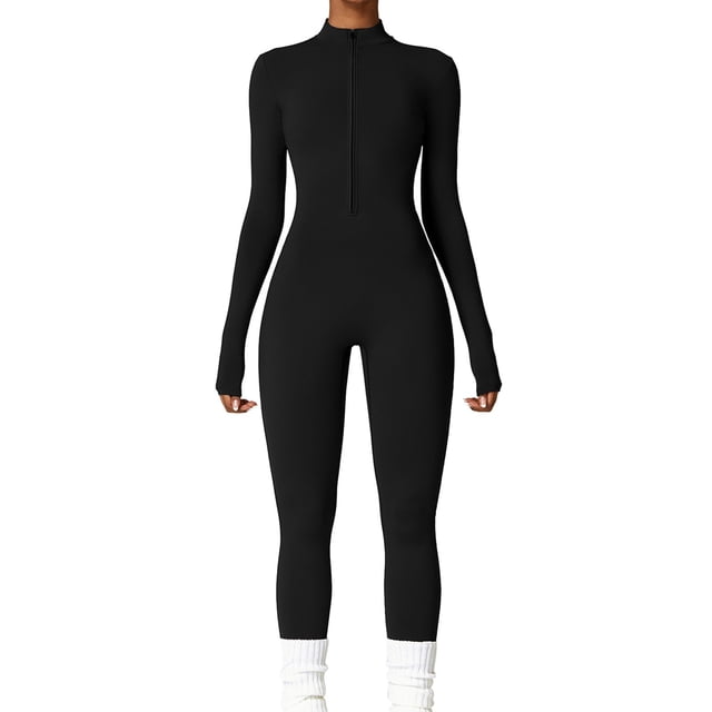 PEASKJP Shapewear Sans Manches Contrôle Ferme Col Rond Justaucorps pour Femmes Hauts Sans Coutures Côtelés, Noir m