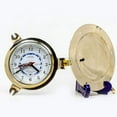 thumbnail image 4 of Nagina International 9" Solid Brass Porthole Time and Tide Clock, 4 of 6