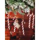 thumbnail image 4 of 6pcs Christmas Candy Cane Decorations, Plastic Shiny Candy Canes Ornaments For Christmas Tree, Holiday Party Favors, 4 of 5