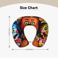 thumbnail image 6 of Lsque Five Nights At Freddy'S Print Travel Pillow Memory Foam - Head Neck Support Airplane Pillow U-Shaped Neck Pillow for Traveling, Car, Home, Office, 6 of 7