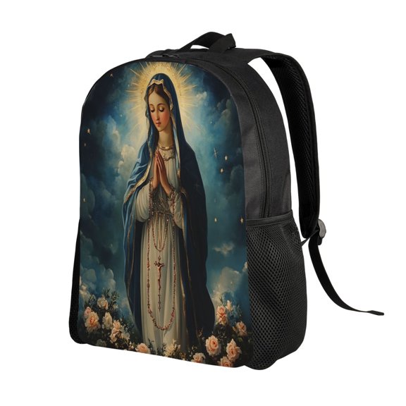 Virgin Mary Backpack Double Shoulder Backpack Durable, Spacious, Ergonomic Design for Travel, Work & Outdoor Use