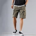 thumbnail image 1 of Pantalones cortos militares de verano para hombre, Shorts tácticos de varios bolsillos, informales, holgados, para correr, 1 of 4