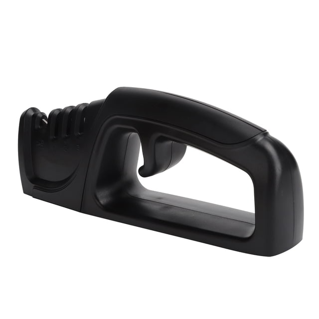Afilador De Cuchillos, Afilador Manual Cuatro En Multifunción Negro, Hoja Profesional De Acero De Tungsteno Para El Hogar