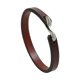 thumbnail image 3 of Pulsera de cuero para hombre y mujer, estilo retro vintage, joyería de moda, regalo Marrón, 3 of 9