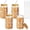 4-Boho Floral, variant on 16 Oz Glass Tumbler 4 Count Honey Bee Floral With Lid Straw