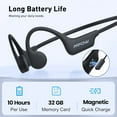 thumbnail image 6 of Mpow Bone Conduction Headphones Bluetooth 5.3 Open Ear Headphones with Mic, 10Hrs Playtime Bluetooth Headphones, IPX8 Waterproof Sports Headset Built-in 32GB Memory for Running, Cycling, Walking, 6 of 13