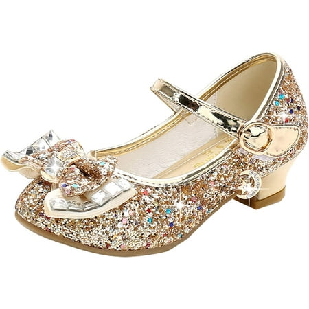 

Girls Dress Shoes Wedding Party Heel Mary Jane Princess Flower Shoes (Toddler/Little Kid/Big Kid)