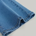 thumbnail image 6 of KAUOD Girls Flare Jeans Bell Bottom Full Length Ripped Skinny Denim Pants Tween Kids Zipper Retro Straight Stretchy Leggings, 6 of 8