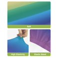 thumbnail image 4 of Rainbow Colors Ombre Cream Bar Stool Covers Set of 2, Modern Abstract Art Aesthetics Stretch Bar Chair Covers with Backs, Removable Pub Counter Height Chair Cover for Kitchen Dining Room Cafe, 4 of 7