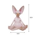 thumbnail image 3 of Estatuillas de gatos Estatua de meditación de Buda Yoga Animal Gatos Arte Escultura Decoración, 3 of 3