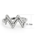 thumbnail image 2 of Stainless Steel Ring AAA GRD CZ Clear DA339 for Women Clear Stone Color Style No Size 8, 2 of 5