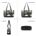 thumbnail image 6 of FORMRS Laptop Tote Bag for Women with 15.6" Computer Compartments Handbag, Gray Hexagons, 6 of 7