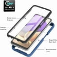 thumbnail image 3 of JiaheCover for Samsung Galaxy A52 5G Case, Samsung A52 5G Phone Case with Built-in Screen Protector Clear Slim Back Cover Shockproof Rugged Heavy Duty Bumper Full Body Protective Case, Darkblue, 3 of 6