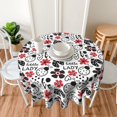 thumbnail image 4 of Ladybug Little Lady Round Tablecloth Love Ladybird Tablecloths Waterproof Stain-Resistant Oil-Proof Wrinkle 60 Inch Table Cover Dinner Kitchen Decor, 4 of 6