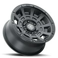 thumbnail image 3 of ICON Alloys Thrust, Satin Black, 17 x 8.5 / 5 x 4.5, 0mm Offset, 4.75" BS, 3 of 3