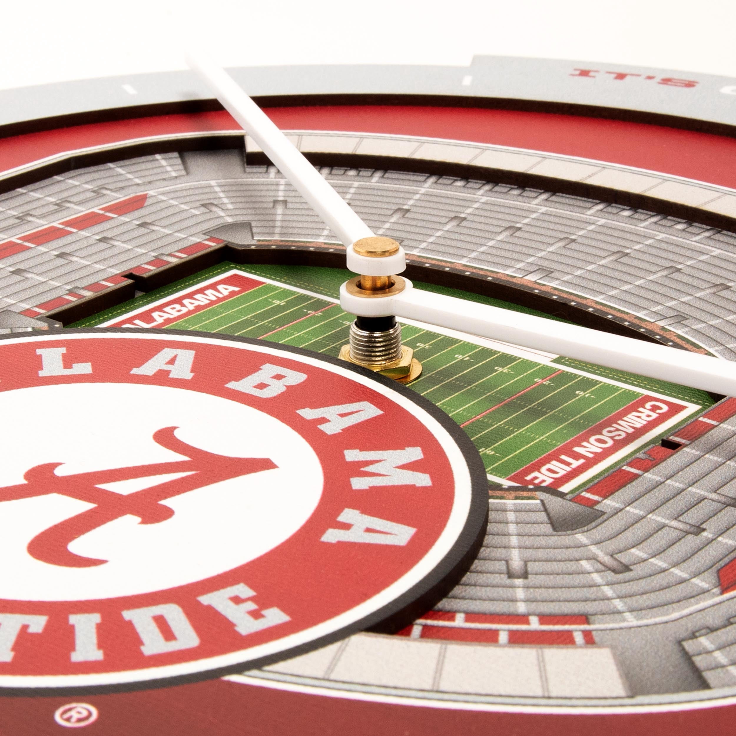 YouTheFan NCAA Alabama Crimson Tide Stadiumview 3D Wall Clock