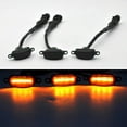 thumbnail image 2 of 3pcs Smoked 12-SMD Amber Yellow LED Front Grille Running Lights For Ford Raptorm, 2 of 5