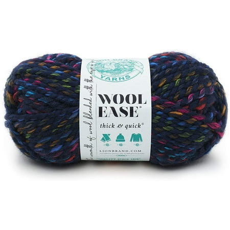 UPC: 0023032646176 | Lion Brand Super Bulky Acrylic Wool Blend Multi-color Yarn 87 yd