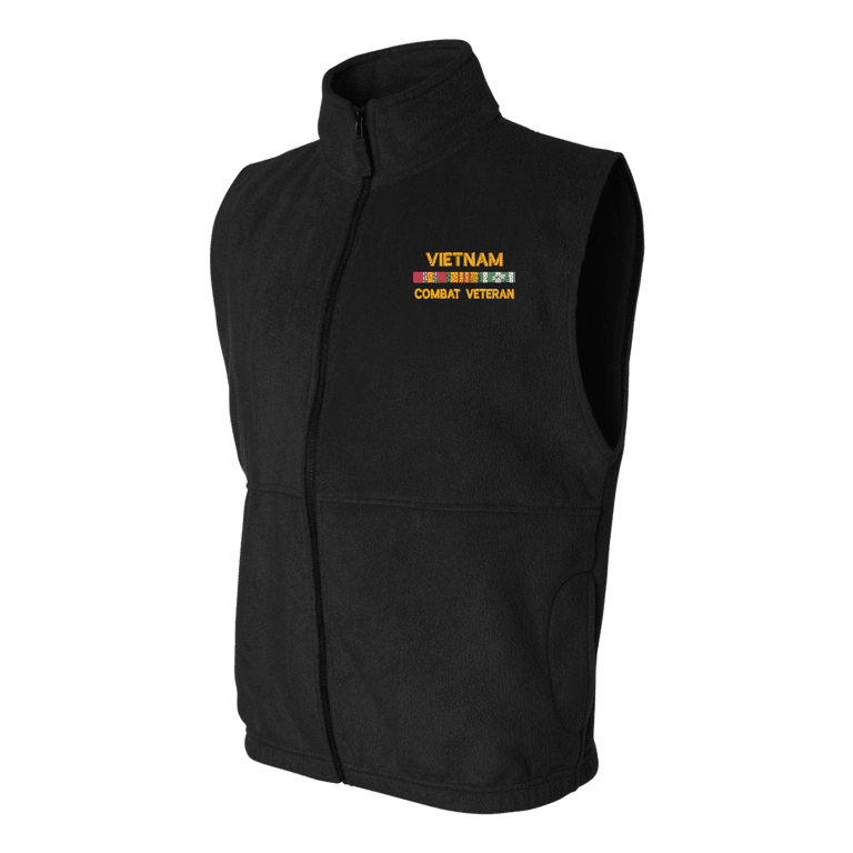 Vietnam Combat Veteran Sierra Pacific Full Zip Fleece Vest
