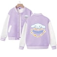 thumbnail image 2 of Sanrios Kawaii Anime Cinnamoroll Linda chaqueta de mujer de dibujos animados primavera otoño nuevo uniforme de béisbol deportivo suelto regalo de cumpleaños, 2 of 4