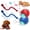 Mix*2, variant on 2026 New Tinyfetch Dog Toy, Tiny Fetch Motion Dog Toy 2.0, Interactive Fast Moving Ball with Birdsong, 360° Smart Automatic Rolling Electric Dogs Ball Toys with Rope for Dogs Cat Indoor Play