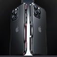 thumbnail image 3 of Decase For iPhone 15 Plus,Metal Frame Armor Bumper,Aluminum Frame Metal Bumper Frame Slim Hard Case Cover [Raised Edge Protection],for Apple iPhone 15 Plus(2023 Release) 6.7" - Red, 3 of 10