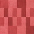 thumbnail image 1 of Ahgly Company Tapis d'Intérieur Lavable en Machine Carré Rouge Transitionnel, 7 Pieds Carré, 1 of 7