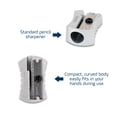 thumbnail image 4 of Maped Classic All-Metal 1 Hole Graphite & Colored Pencil Sharpeners - 20 Pack, 4 of 5