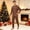 Dad, variant on Wuceii Matching Family Christmas Pajamas Sets - Seasonal Brown Bells & Baubles Print Long Sleeve Tops Pants Sleepwear, Christmas Eve Sleepover Outfits Matching Pajamas for Holiday for 12 Months Pjs