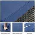 thumbnail image 5 of POCASSY Outdoor Wicker Rattan Swivel Rocking Patio Club Accent Chairs with Cushions, 5 of 8