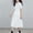White, variant on FSYBOA Girls Casual Dress, 2026 Midi Length Shorts Sleeve Summer Kids Dresses Black Size 14-16T