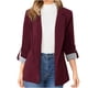 thumbnail image 2 of Puntoco, ropa de negocios para mujer, Color sólido, costura a rayas, manga larga, bolsillo, cárdigan, abrigo, liquidación superior Puntoco Puntoco-3819, 2 of 7