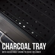 Expert Grill Charcoal Grill, 24 Inch Heavy Duty Charcoal Grill with Wheels, Black