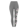 thumbnail image 4 of Lilgiuy 2024 Easter Bunny Print Workout Leggings for Women Girls Yoga Pants Slim High Waist Plus Size Compression Tights Pants(Gray,S), 4 of 4