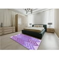 thumbnail image 4 of Ahgly Company Indoor Square Patterned Bright Lilac Purple Area Rugs, 5' Square, 4 of 6