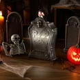 thumbnail image 6 of Yescom Animated Halloween Tombstone Lighted Decor Creepy Voice Pop Up Skull Light Up Eyes with Half Skeleton Outdoor 2025, 6 of 9